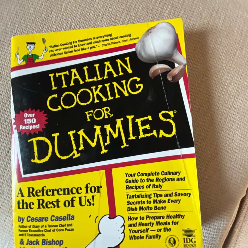 Italian Cooking For Dummies (Over 150 Recipes) (Good Condition -Bended Cover)‎
